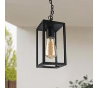 M Ledme - Plafonnier LED Extérieur Série Ducte, douille E27, IP44 Étanche, finition noire. Idéal pour Jardins, Terrasses, Entrées et Porches (ampoule non incluse)
