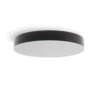 M Ledme - Plafonnier Led Noir Neox 24W, ø30 cm, lumière variable de la lumière froide à la lumière chaude 3000K-6000K, idéal pour Cuisine, Balcon et Chambre.