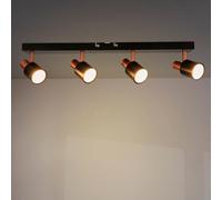 M Ledme - Plafonnier Série Gold 4 spots GU10, pour usage en intérieur sec IP20, ampoule non incluse, convient pour salle de bain, salon, chambre et cuisine