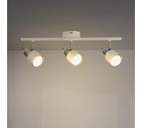 M Ledme - Plafonnier Série White 3 spots GU10, pour usage en intérieur sec IP20, convient pour salle de bain, salon, chambre et cuisine (Ampoule non incluse)