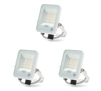 M Ledme - Projecteur LED Napoli Plus Blanc 20W, Protection IP65, Intensité variable de la lumière froide à la lumière chaude 2700K-6500K, Pour utilisation dans les jardins, terrasses, hôtels.