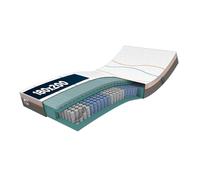 M line Slow Motion Xtra Fit Matelas, Ressort ensaché, Mousse viscoélastique, Blanc, 180 x 200 x 23 cm
