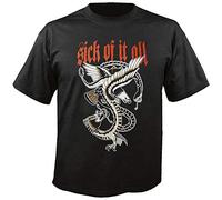 m/-m/ Sick of IT All - Eagle - Black - T-Shirt Größe M