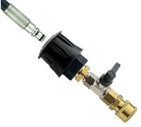 M&M Smartek Adaptateur de tuyau Quick Connect + raccord rapide et vanne d'arrêt compatible avec Kärcher, Parkside, Black&Decker, Nilfisk, STIHL, Bosch, Lavor (pour Black&Decker)
