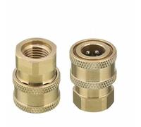 M&M Smartek Adaptateur pour nettoyeur haute pression - Raccord femelle à connexion rapide Femelle 1/4" - 1/4" FI