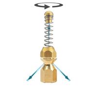 M&M Smartek buse canalisation 1/4 pour Kärcher/Kränzle, haute pression | Buse à jets arrière et avant pour faire avancer le flexible et décoller les bouchons; vérifier filetage et taille.