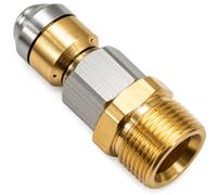 M&M Smartek buse rotative M22 pour Kärcher/Kränzle, haute pression | Buse rotative en acier inox/laiton pour nettoyage de canalisations; vérifier filetage, taille de jet et pression.