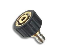 M&M Smartek raccord haute pression M22 vers 1/4 pour Kärcher/Nilfisk | Adaptateur robuste pour systèmes haute pression compatibles; contrôler filetage, raccord, joint et appareil avant achat.