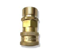 M&M Smartek Raccord rapide à baïonnette 1/4" pour nettoyeur haute pression comme Kärcher - Compatible avec Kärcher - Lance à mousse en laiton, buse à mousse, nettoyeur haute pression (filetage M22 AG