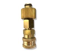 M&M Smartek Raccord rapide à baïonnette 1/4" pour nettoyeur haute pression comme Kärcher - Lance à mousse en laiton, buse à mousse, nettoyeur haute pression (pour Easy!Force TR22#9)