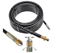 M&M Smartek Tuyau de nettoyage de canalisations compatible avec Nilfisk Alto Gerni - Pour siphon de WC - Raccord 1/8" - Tuyau haute pression