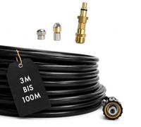 M&M Smartek tuyau déboucheur 50 m pour Nilfisk/KEW, buses rigide + rotative