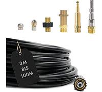 M&M Smartek tuyau déboucheur, kit 7 pièces, pour Nilfisk/KEW, 2 buses