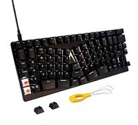 M MAKETHEONE Clavier mécanique ergonomique, X-Bows Butterfly Disposition Mech Keebs, USB-C filaire 80 % Ergo KB avec commutateurs rouges silencieux et linéaires pour ordinateur de bureau (lite)