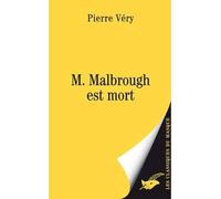 M. Malbrough est mort - Pierre Véry - Le Masque - broché - Roman