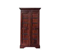 M MASSIVMOEBEL24 KOLONIALMOEBEL24.DE Armoire - Bois Massif d'acacia laqué (Nougat) - Style Colonial - Oxford #518