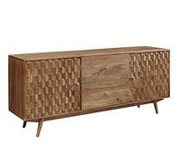 Buffet - Bois massif d'acacia laqué (Bois naturel) - MOSAYK 100
