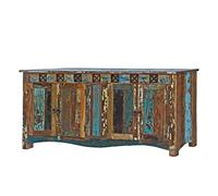 M MASSIVMOEBEL24 KOLONIALMOEBEL24.DE Buffet - Bois Massif recyclé Multicolore laqué - Inspiration Ethnique - Nature of Spirit #40