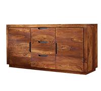 MASSIVMOEBEL24.DE Buffet - Bois Sheesham/Palissandre laqué (Macadamia) - Duke #125