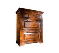 M MASSIVMOEBEL24 KOLONIALMOEBEL24.DE Commode - Bois Massif d'acacia laqué (Miel) - Style Colonial - Oxford #0904