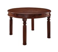 M MASSIVMOEBEL24 KOLONIALMOEBEL24.DE Table Ronde 100cm - Bois d'acacia laqué (Nougat) - Oxford #331