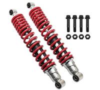 M MATI Amortisseurs de jambe de force avant gauche droit avec écrou autobloquant pour Yamaha Banshee 350 YFZ350 1987-2006 3GG-23350-20-36 3GG-23350-20-P0 3GG-23350-10-P1 (rouge)