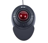 M MC Saite Souris trackball filaire avec molette de défilement - Boule rouge