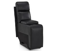 M MCombo Console pour fauteuils de cinéma 2 Places 7705, avec Espace de Rangement et Porte-gobelet Accessoires de canapé Pièce de Rechange pour Fauteuil TV 7705CA (Similicuir, Noir)