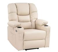 M MCombo Fauteuil électrique 7550CW, avec 3 moteurs réglables séparément, Fauteuil pour télé avec USB (crème)