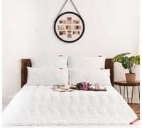 M MEDICLINE Couette 160 x 200 cm - Couette Toute Saison, Couette 4 Saisons, Couette matelassée, Couette Respirante, Couette en Microfibre avec Rembourrage en Fibre Creuse (Blanc)