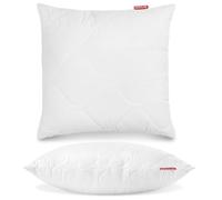 M MEDICLINE Lot de 2 oreillers de lit-Oreiller en Microfibre-Oreiller Super Doux, Home Oreiller 40x40 cm, Lot de 2 Anti Acarien I Coussin Rectangulaire Moelleux Microfibre Douces Hypoallergenique