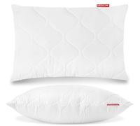 M MEDICLINE Oreiller de lit-Oreiller en Microfibre-Oreiller Super Doux, Home Oreiller 50x70 cm, Anti Acarien I Coussin Rectangulaire Moelleux Microfibre Douces Hypoallergenique