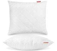 M MEDICLINE Oreiller de lit-Oreiller en Microfibre-Oreiller Super Doux, Home Oreiller 80x80 cm, Anti Acarien I Coussin Rectangulaire Moelleux Microfibre Douces Hypoallergenique