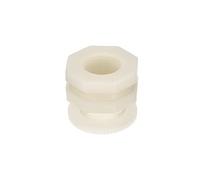 M METERXITY 1 Ensemble Abs Passe-cloison Raccord - Fileté Passe-cloison Eau Réservoir Connecteur, avec PVC Prise Raccord, Appliquer à Aquariums, Robinets, (G1/2 Filetage, Beige)