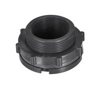 M METERXITY 1 Ensemble PVC Passe-cloison Raccord - Fileté Passe-cloison Eau Réservoir Connecteur, avec Prise Raccord, Appliquer à Aquariums, Robinets, (G2 Filetage, Gris)