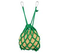 M METERXITY 1 Pack Sac à Foin en Treillis Suspendu, Polyester, Vert | Lapin, Cochon d'Inde, Hamster, Chinchilla, Grande Capacité, 2 attaches Métalliques, pour Petits Animaux