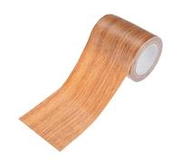 M METERXITY 1-Rouleau Ruban De Réparation Grain De Bois, 2.24in x 15ft Texturé Réaliste Autoadhésif Papier Contact Pour Meubles/Sols/Maison [Chocolate Oak]