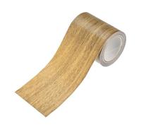 M METERXITY 1-Rouleau Ruban de Réparation Grain de Bois, 2.24in x 15ft Texturé Réaliste Autoadhésif Ruban Sol en Bois Papier Contact pour Meubles/Sols/Maison [Brown Oak]