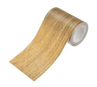 M METERXITY 1-Rouleau Ruban De Réparation Grain De Bois, 3.15in x 15ft Texturé Réaliste Auto-Adhésif Ruban Sol Bois Papier Contact Pour Meubles/Sols/Maison [Brown Oak]