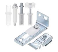 M METERXITY 1-Set Kit De Réparation De Quincaillerie Pour Porte Pliante, Comprend Support Supérieur Et Inférieur, Roue Guide Et Pivot, Pièces De Rechange Porte Pliante Pour Sliding Wardrobe