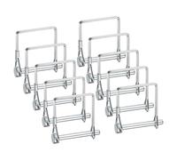 M METERXITY 10-Pack Goupille D'Attelage Pour Remorque, Diamètre 0.24" Longueur 1.97" Acier Carbone Galvanisé Carré Verrou Fil Pince D'Attelage Pour Farm Trailers/Lawn Mowers/Jardin