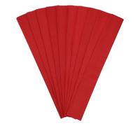 M METERXITY 10-Pack Papier Crêpe, 3.3ft x 20 Inch /100 x 50cm Feuilles De Guirlande En Papier Crêpe Souple Et Large, Guirlande Décorative Pour Bricolage [Rouge]