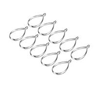M METERXITY 10 Paquet Open Bezels pour Resin - Hollow Frames Alloy Drop Shaped, Apply à Bricolage Artisanat Pendentifs Fleurs pressées (Ton argenté)