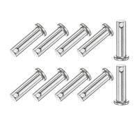 M METERXITY 10-Pcs Axes Clevas A Trou Unique M8 x 35mm Axes Clevas | A Tete Plate, Axe De Charniere Reutilisable, En Acier Inoxydable 304 Pour Mechanical Linkage/Fixed Parts/Ship Rigging