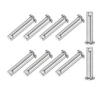 M METERXITY 10-Pcs Goujons À Chape Simple, M8 x 40mm Goujons À Chape À Tête Plate En Acier Inoxydable 304 Pour Liaisons Mécaniques/Pièces Fixes/Gréement Naval, Pivot De Charnière Réutilisable
