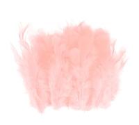 M METERXITY 100-Pack Saddle Hackle Rooster Feather, 1.6-3 inch / 4-8cm Bulk Natural Fluffy Feathers pour Crafting/Wedding/Dream Catcher/DIY Crafts Decorations [Champagner]