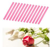 M METERXITY 100 Paquets Filets de Protection en Maille pour Boutons de Rose - Couvre-Pinceaux de Maquillage, Filet d'emballage pour Bouton de Rose (0,4x4,7 Pouces, Rouge Rose)