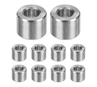 M METERXITY 10PCS M5 304 Stainless Steel Spacers 5mm ID x 10mm OD x 8mm l Entretoises En Acier Inoxydable 304 Douille D'écartement Finition Lisse En Acier Inoxydable 304 Argent