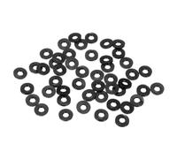 M METERXITY 120 Pcs Kit de Rondelles en Caoutchouc Noir Assorties, 5mm ID 11mm OD 1,6mm Épaisseur Rondelle Plate en Caoutchouc, Rondelles de Tuyau de Douche pour Vis/Robinets Ménagers
