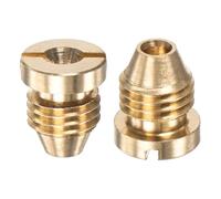 M METERXITY 2-Pack Buse D'Orifice Pour obus À Mousse, 1.1mm Embouts Filetés Universels En Laiton Pour Lance À Neige/Tuyau D'Arrosage/Nettoyeurs De Cuisine, De Pulvérisateur